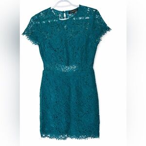 Teal Lace Dynamite Dress